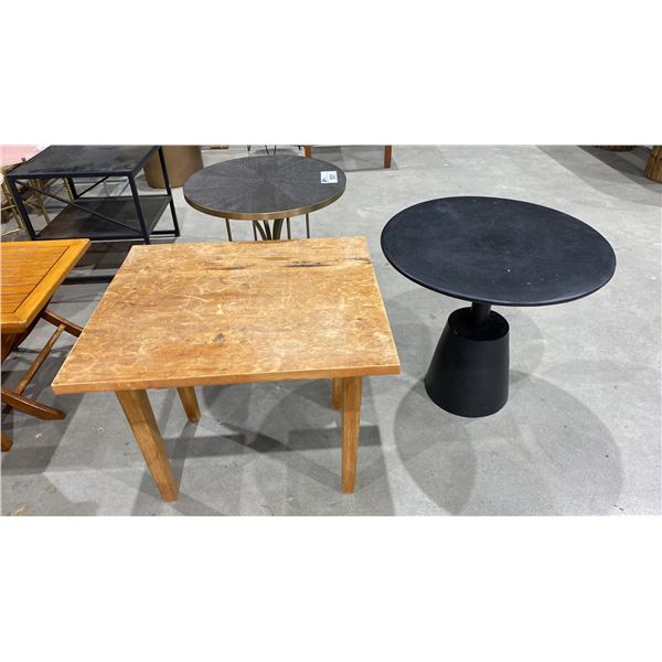GROUP OF 3 SIDE TABLES