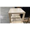 Image 3 : GROUP OF 6 LIGHT WOOD SQUARE SIDE TABLES