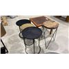 Image 3 : GROUP OF 4 SIDE TABLES