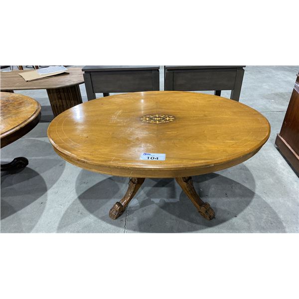 ROUND WOOD COFFEE TABLE