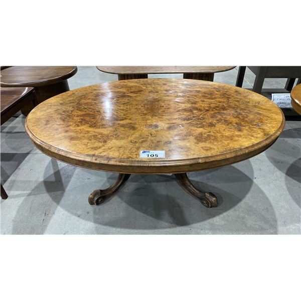 ROUND ANTIQUE STYLE COFFEE TABLE