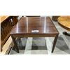 Image 1 : DARK WOOD SQUARE COFFEE TABLE