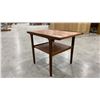 Image 3 : PAIR MCM DANISH TEAK END TABLES AND 3 LEGGED TEAK SIDE TABLE