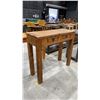 Image 2 : 2 DRAWER ANTIQUE HALL TABLE