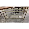 Image 1 : 2 TIER GLASS SHELF HALL TABLE