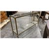 Image 2 : 2 TIER GLASS SHELF HALL TABLE
