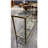 Image 3 : 2 TIER GLASS SHELF HALL TABLE