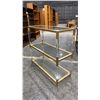 Image 1 : 3 TIER GLASS SHELF HALL TABLE