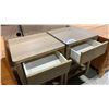 Image 2 : PAIR OF WOOD NIGHT STANDS