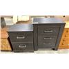 Image 1 : PAIR OF NIGHTSTANDS MISMATCHED SIZES