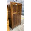 Image 2 : 2 DOOR ARMOIRE WITH STORAGE CUBBIES