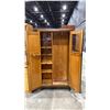 Image 4 : 2 DOOR ARMOIRE WITH STORAGE CUBBIES