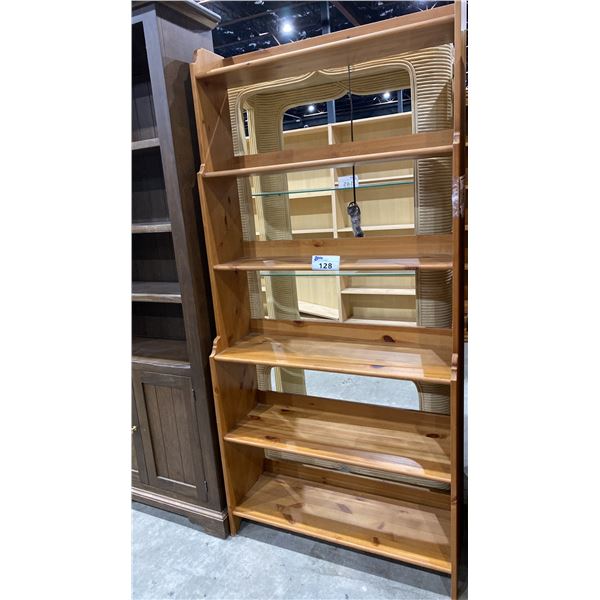 6 TIER WOOD BOOKSHELF