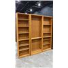 Image 2 : 3 MATCHING WOOD BOOKSHELVES