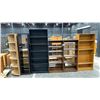 Image 1 : 6 ASSORTED WOOD BOOKSHELVES