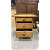 Image 7 : 3 DRAWER ANTIQUE NIGHTSTAND AND ANTIQUE WARDROBE DRESSER