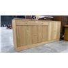 Image 1 : 2 DRAWER, 2 DOOR CREDENZA WITH MATCHING 2 DOOR HUTCH