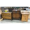 Image 1 : 5 DRAWER DRESSER, 3 DRAWER DRESSER AND SINGLE DOOR STORAGE CABINET