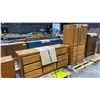 Image 1 : MATCHING WOOD 6 DRAWER DRESSER WITH 3 DRAWER 2 DOOR WARDROBE