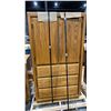 Image 4 : MATCHING WOOD 6 DRAWER DRESSER WITH 3 DRAWER 2 DOOR WARDROBE