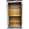 Image 3 : 2 TEAK BOOKSHELVES & 1 CONTEMPORARY SOLID WOOD BOOKSHELF