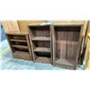 Image 1 : 3 WOOD BOOKSHELVES, 2 MATCHING