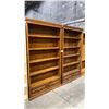 Image 2 : PAIR OF MATCHING WOOD BOOKSHELVES