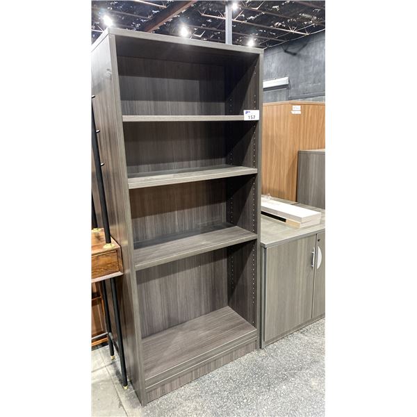 4 MATCHING WOOD BOOKSHELVES