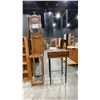 Image 2 : INDUSTRIAL LOOK VANITY, WOOD COAT HOOK WITH MIRROR AND 2 WOODEN ORGANIZERS