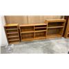 Image 1 : 3 ASSORTED WOOD BOOKSHELVES