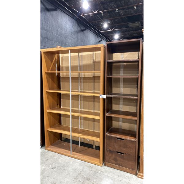2 PC WALL DISPLAY SHELVING UNITS