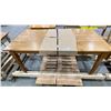 Image 1 : LIGHT WOOD FARMHOUSE DINING TABLE