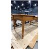 Image 2 : LIGHT WOOD DINING TABLE WITH DRAWER