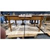 Image 3 : LIGHT WOOD DINING TABLE WITH DRAWER