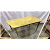 Image 4 : MODERN WOOD TOP BLACK FRAMED TABLE