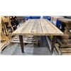 Image 2 : LIGHT WOOD TOP FARMHOUSE DINING TABLE