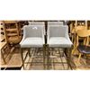 Image 1 : SET OF 4 GREY BAR CHAIRS