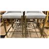 Image 5 : SET OF 4 GREY BAR CHAIRS
