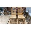 Image 1 : 4 WOOD DINING CHAIRS