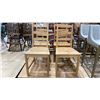 Image 3 : 4 WOOD DINING CHAIRS