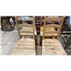 Image 4 : 4 WOOD DINING CHAIRS