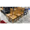 Image 1 : GROUP OF 6 WOOD DINING CHAIRS