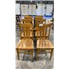 Image 3 : GROUP OF 6 WOOD DINING CHAIRS