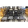 Image 1 : GROUP OF APPROX 19 BLACK WOOD DINING CHAIRS