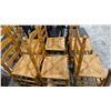 Image 2 : GROUP OF 6 WOVEN SEAT DINING CHAIRS