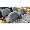 Image 6 : GROUP OF 6 BLACK PADDED CLIENT CHAIRS