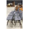 Image 3 : GROUP OF 6 GREY CLIENT CHAIRS