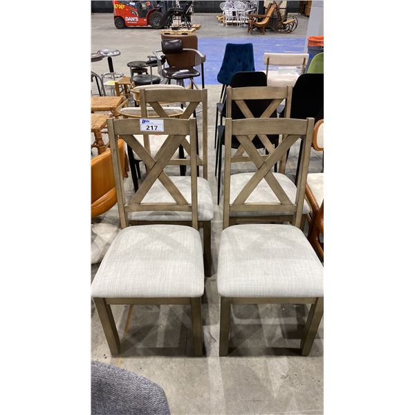 GROUP OF 4 DINING CHAIRS