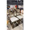 Image 2 : GROUP OF 4 DINING CHAIRS