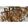 Image 4 : GROUP OF 6 SOLID WOOD DINING CHAIRS